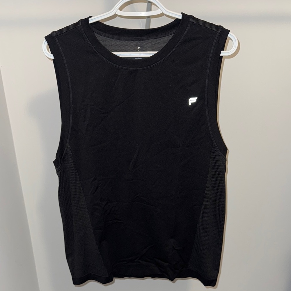 Fabletics Black Sleeveless Muscle Tee